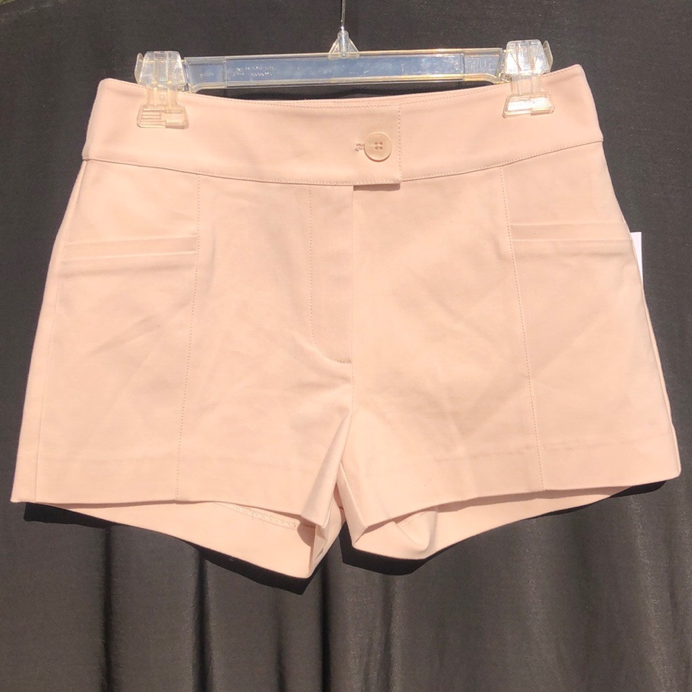 New Guess Marciano Lovie Stretch Nude Beige High Rise Shorts 6 M